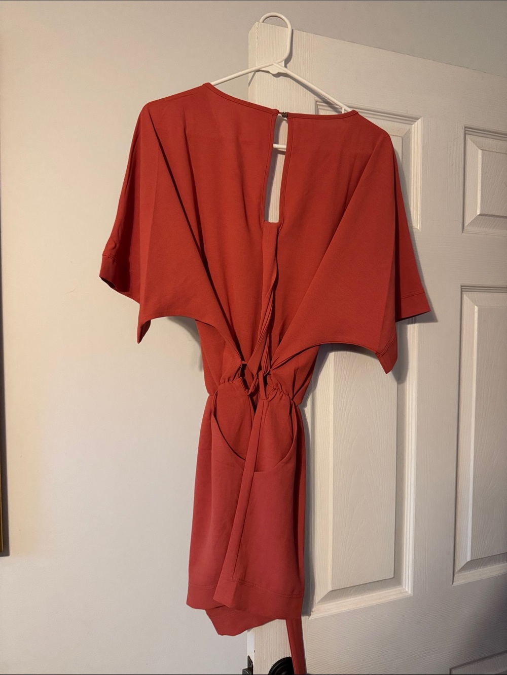 Women’s 🍑 peach Tie-Back Romper